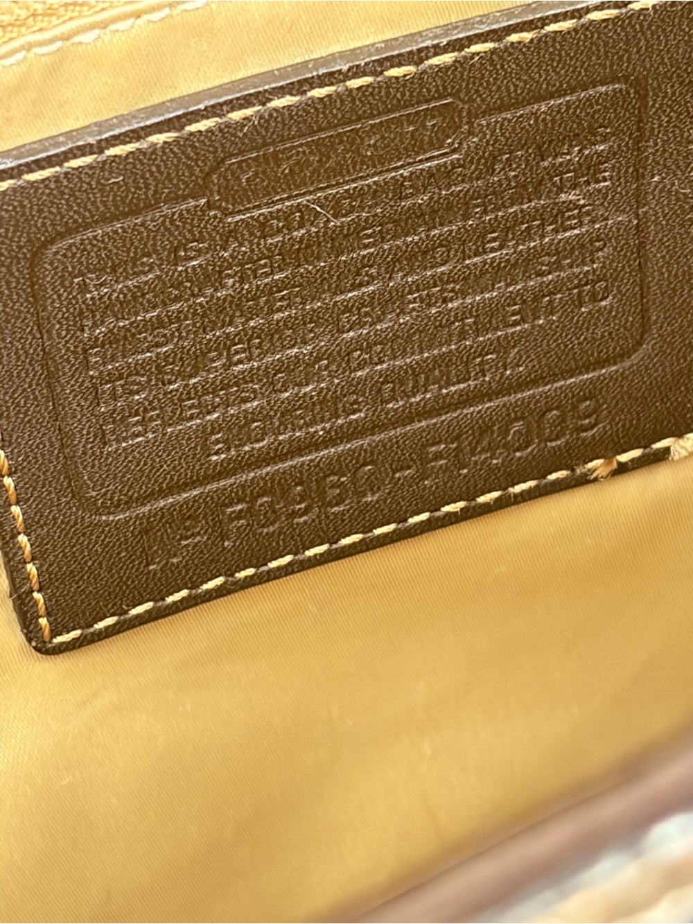COACH LEGACY Multicolor Striped SATEEN Tote with Gold/ Bronze Trim. 2 Hangtags!! - Picture 15 of 16